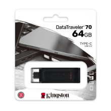 Kingston DataTraveler 70 - 64GB, USB-C 3.2